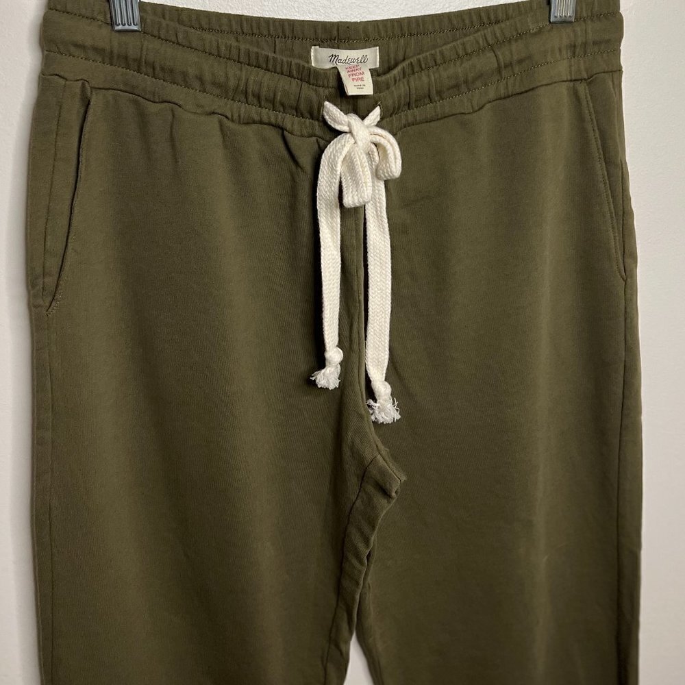 Madewell Jogging Pants in Olive color size S NWT